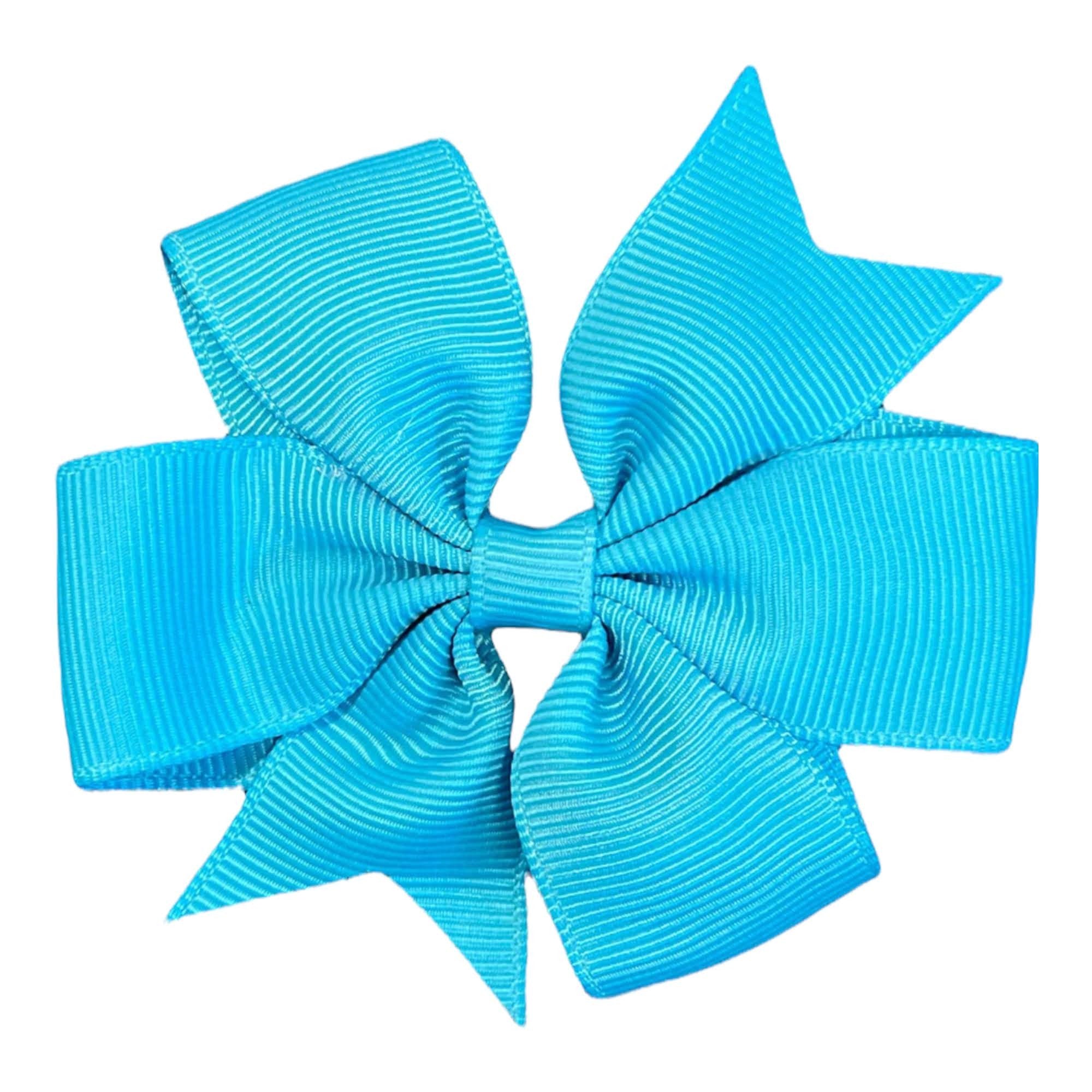 Colourful Hair Bows Clips Slides 3" Pinwheel Handmade School Crocodile Clip - Singles