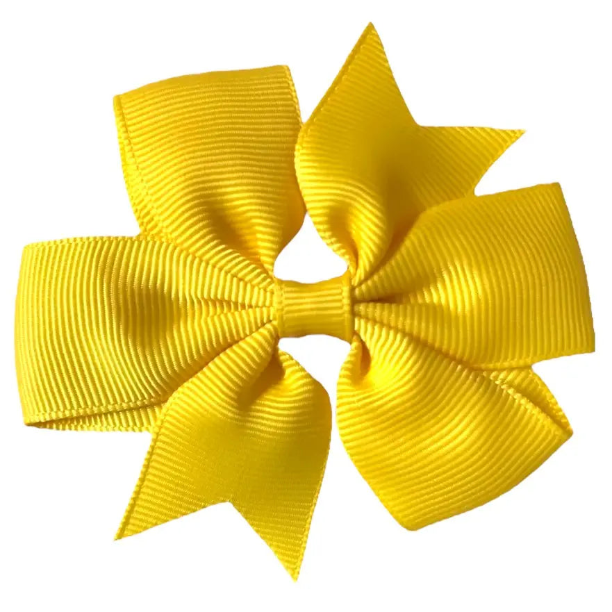 Colourful Hair Bows Clips Slides 3" Pinwheel Handmade School Crocodile Clip - Singles