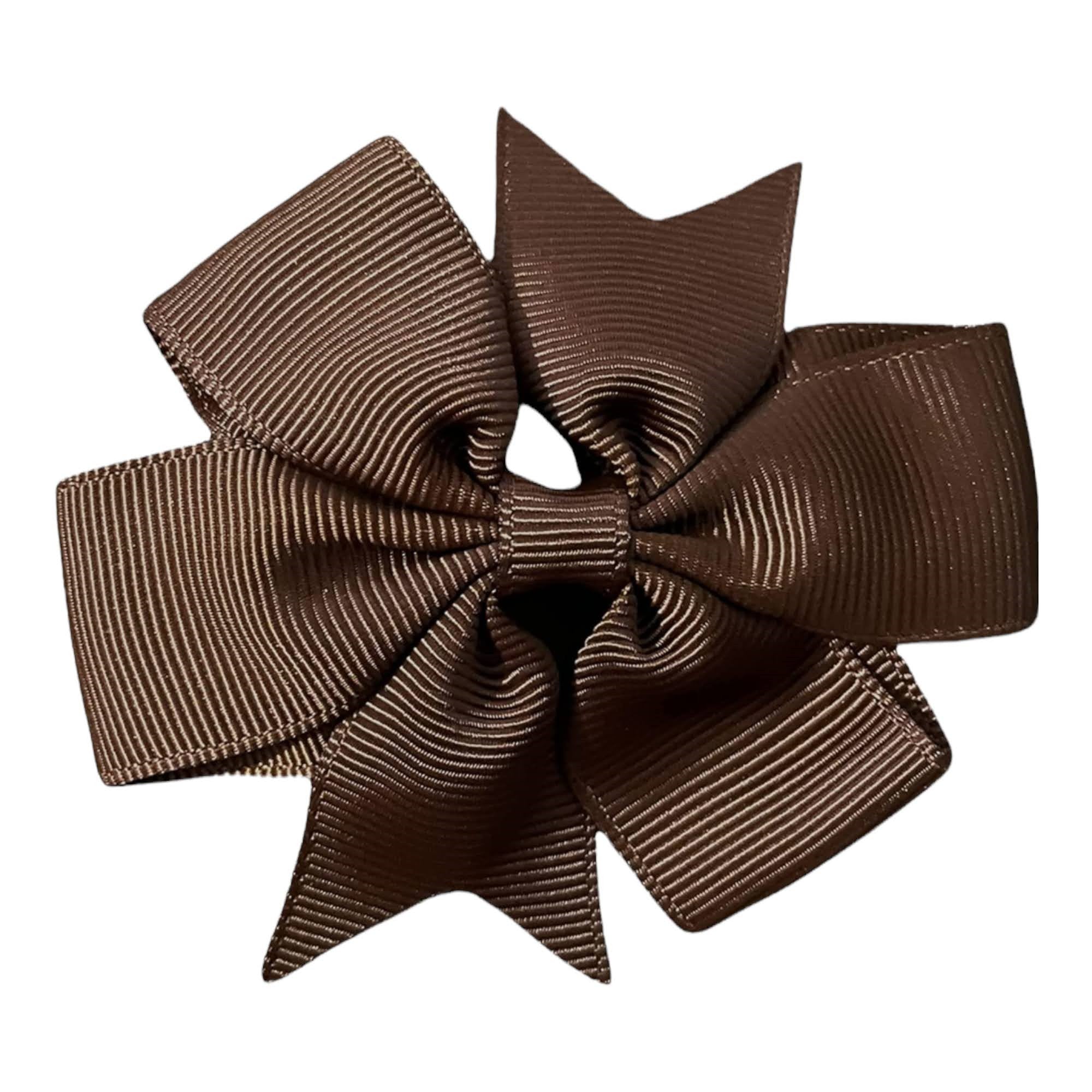 Colourful Hair Bows Clips Slides 3" Pinwheel Handmade School Crocodile Clip - Singles