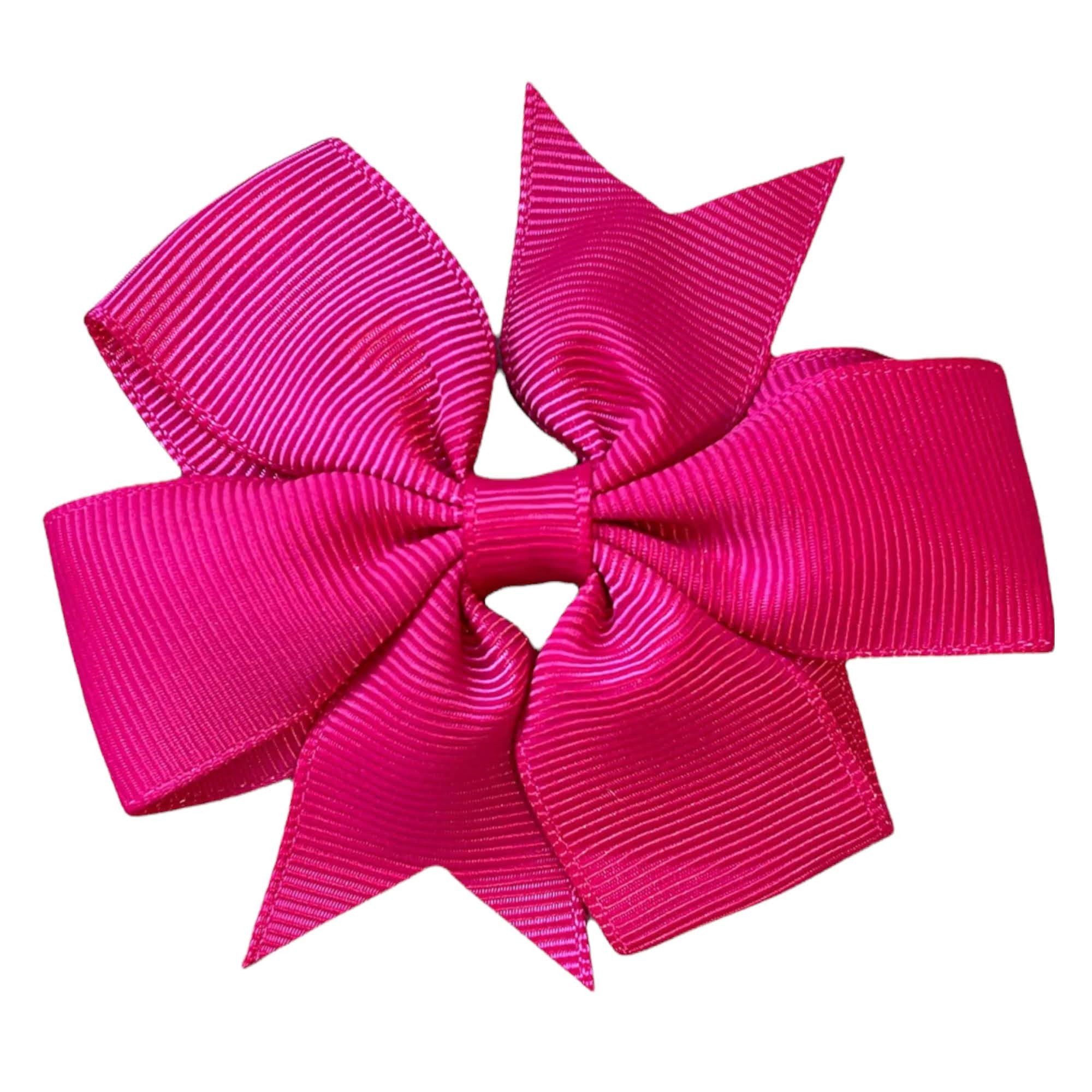 Colourful Hair Bows Clips Slides 3" Pinwheel Handmade School Crocodile Clip - Singles
