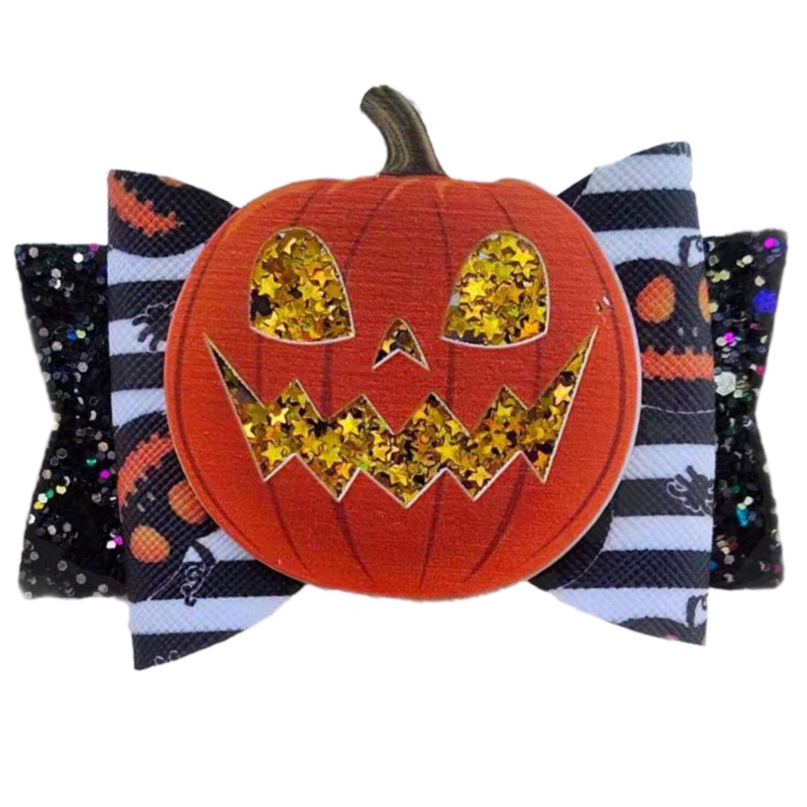 Halloween Hair Bows Clips Accessory - 3.5