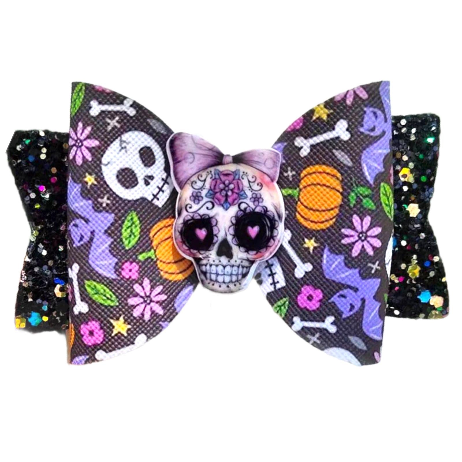 Halloween Hair Bows Clips Accessory - 3.5