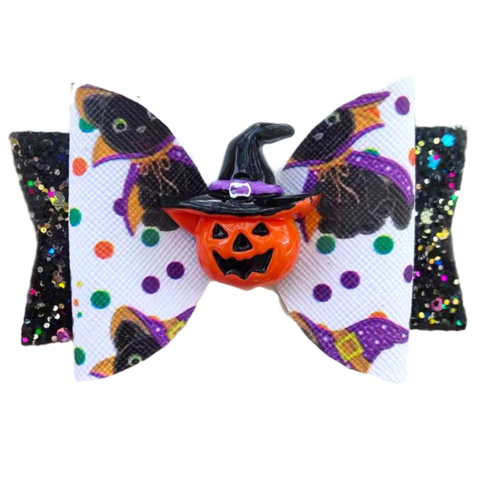 Halloween Hair Bows Clips Accessory - 3.5