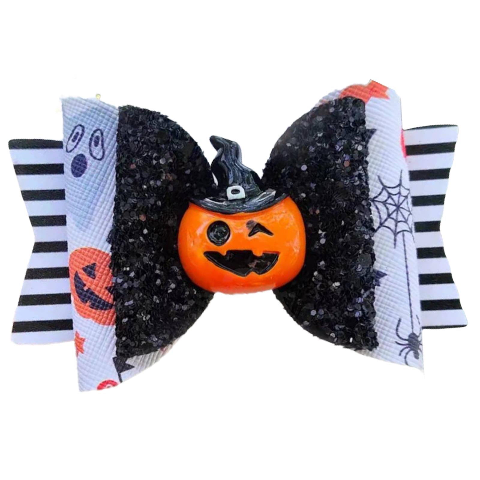 Halloween Hair Bows Clips Accessory - 3.5