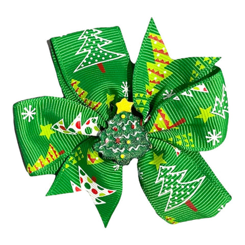 Christmas Hair Accessories, Bows, Slides Clips Xmas 3" Centre Embellishment