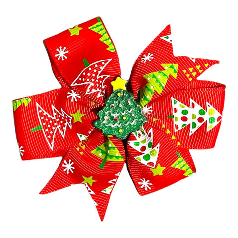 Christmas Hair Accessories, Bows, Slides Clips Xmas 3" Centre Embellishment