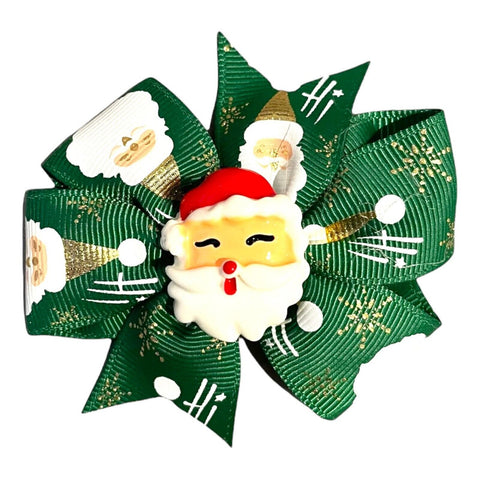 Christmas Hair Accessories, Bows, Slides Clips Xmas 3" Centre Embellishment