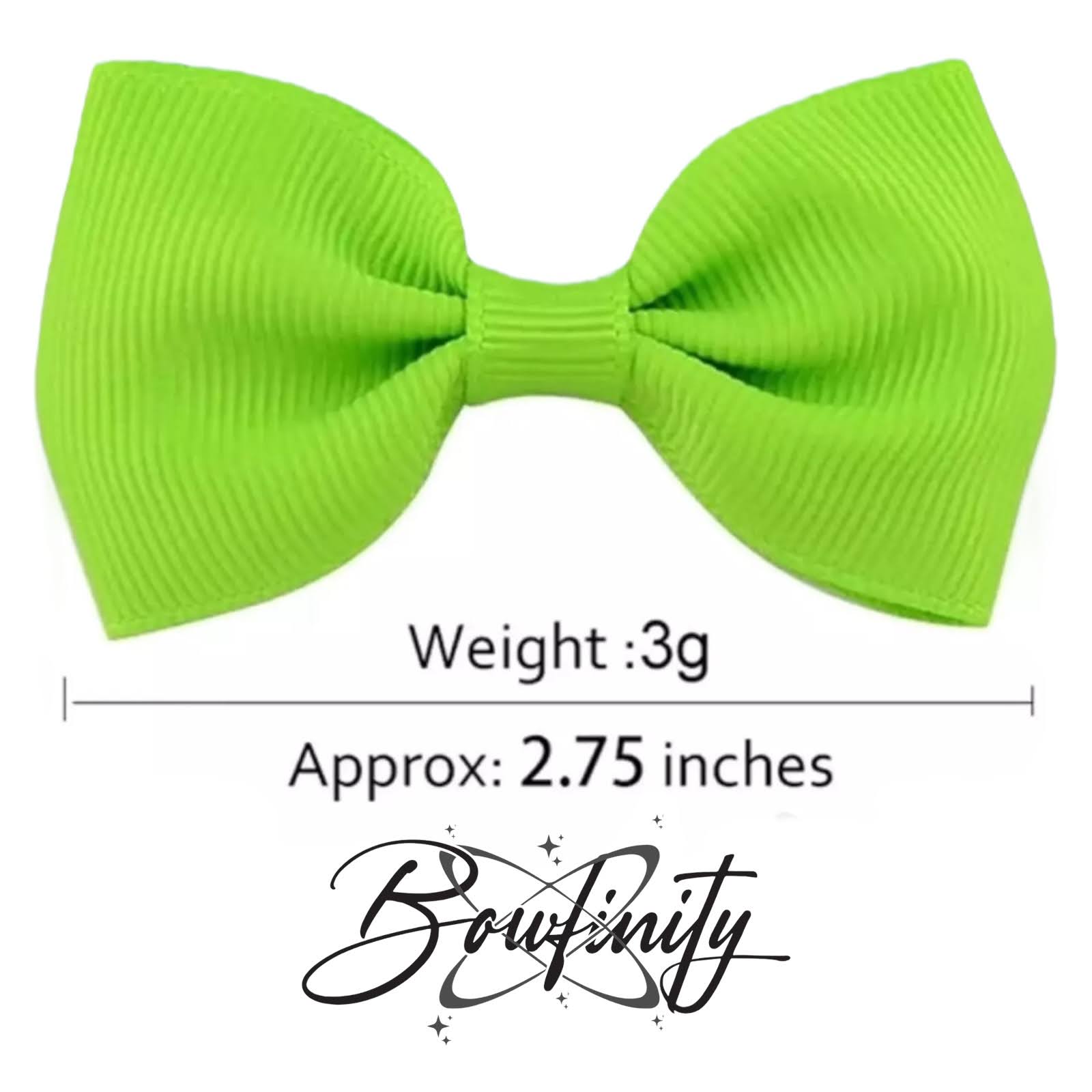 Colourful Hair Bows Clips Grips Straight 2.7