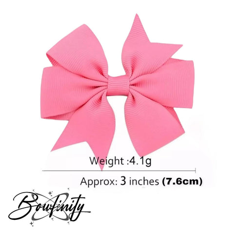 Colourful Hair Bows Clips Slides 3" Pinwheel Handmade School Crocodile Clip - Singles