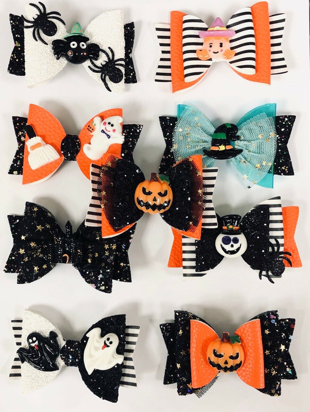 Halloween Hair Bows Clips Accessory - 3.5