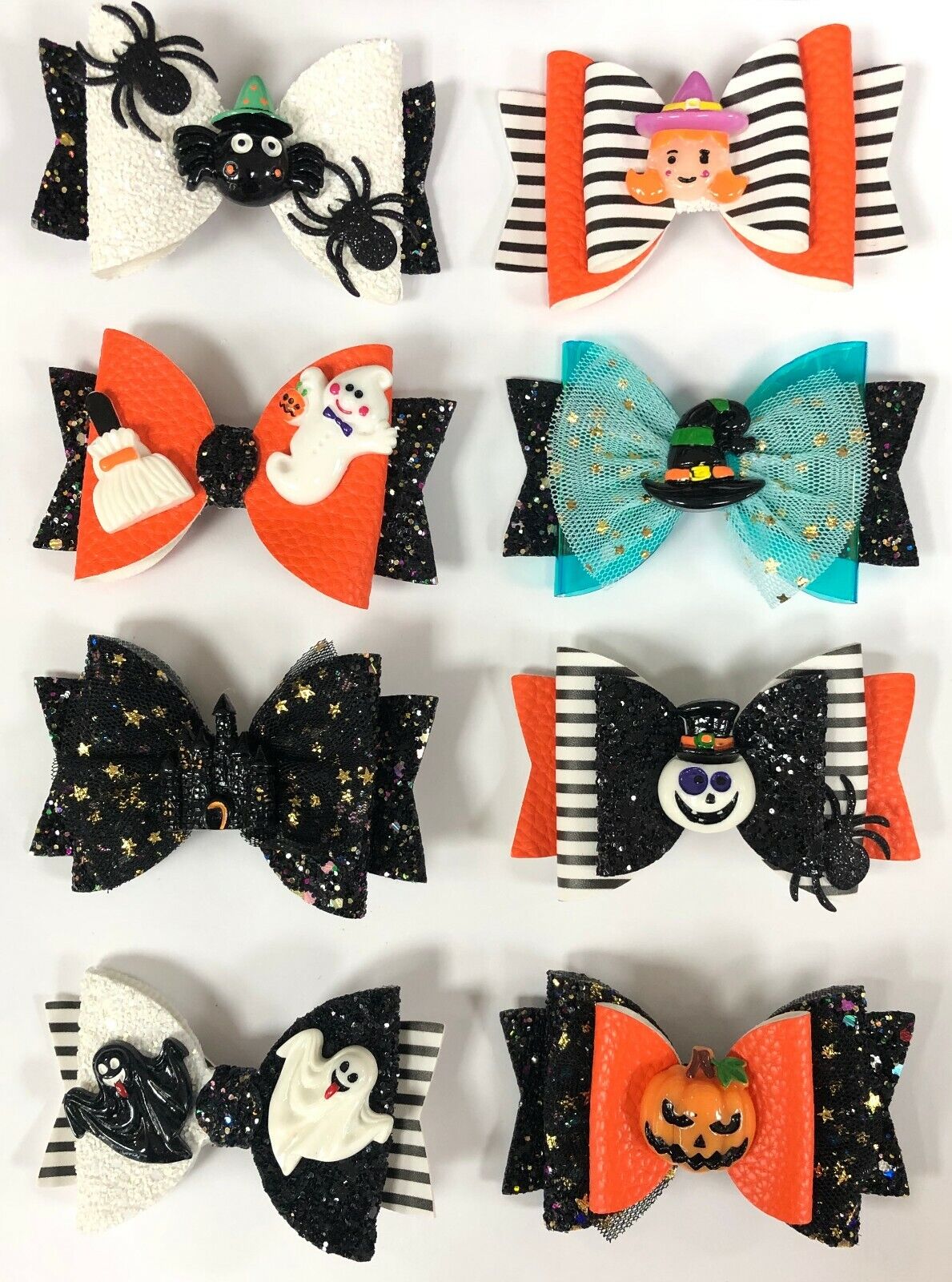 Halloween Hair Bows Clips Accessory - 3.5