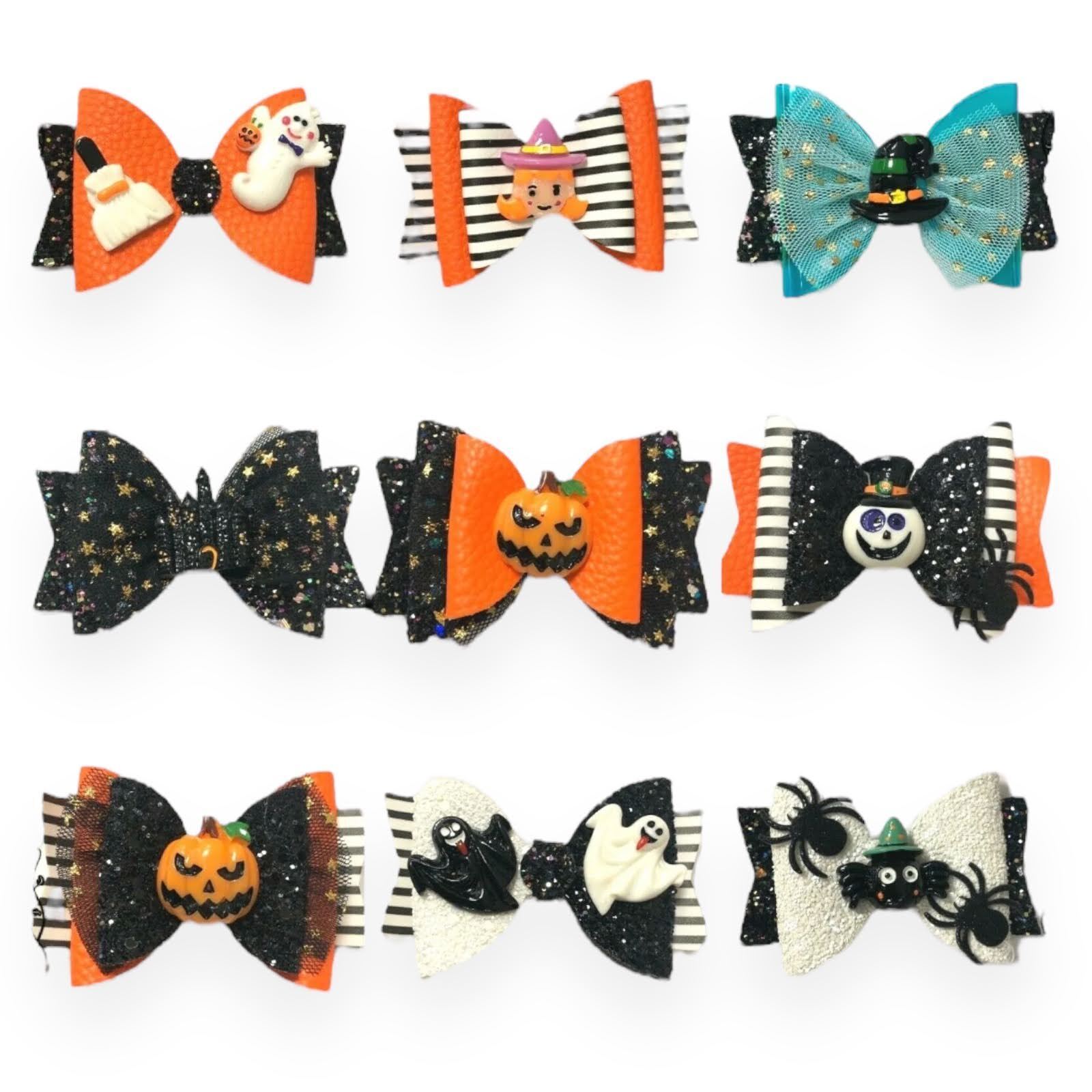 Halloween Hair Bows Clips Accessory - 3.5