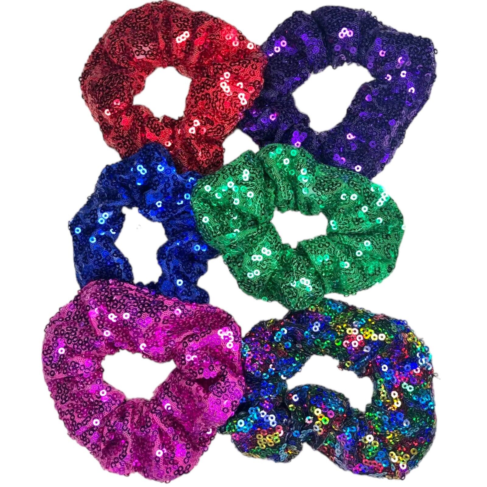 Sequin Hair Scrunchies 20 Colours