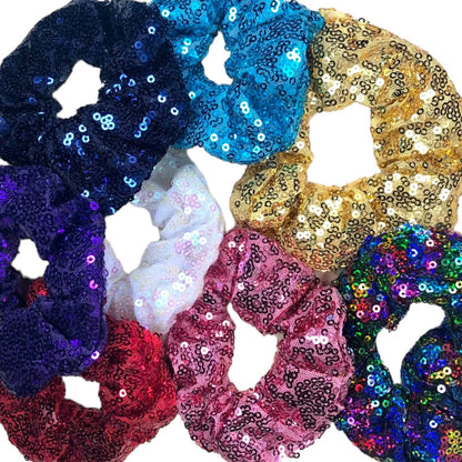 Sequin Hair Scrunchies 20 Colours