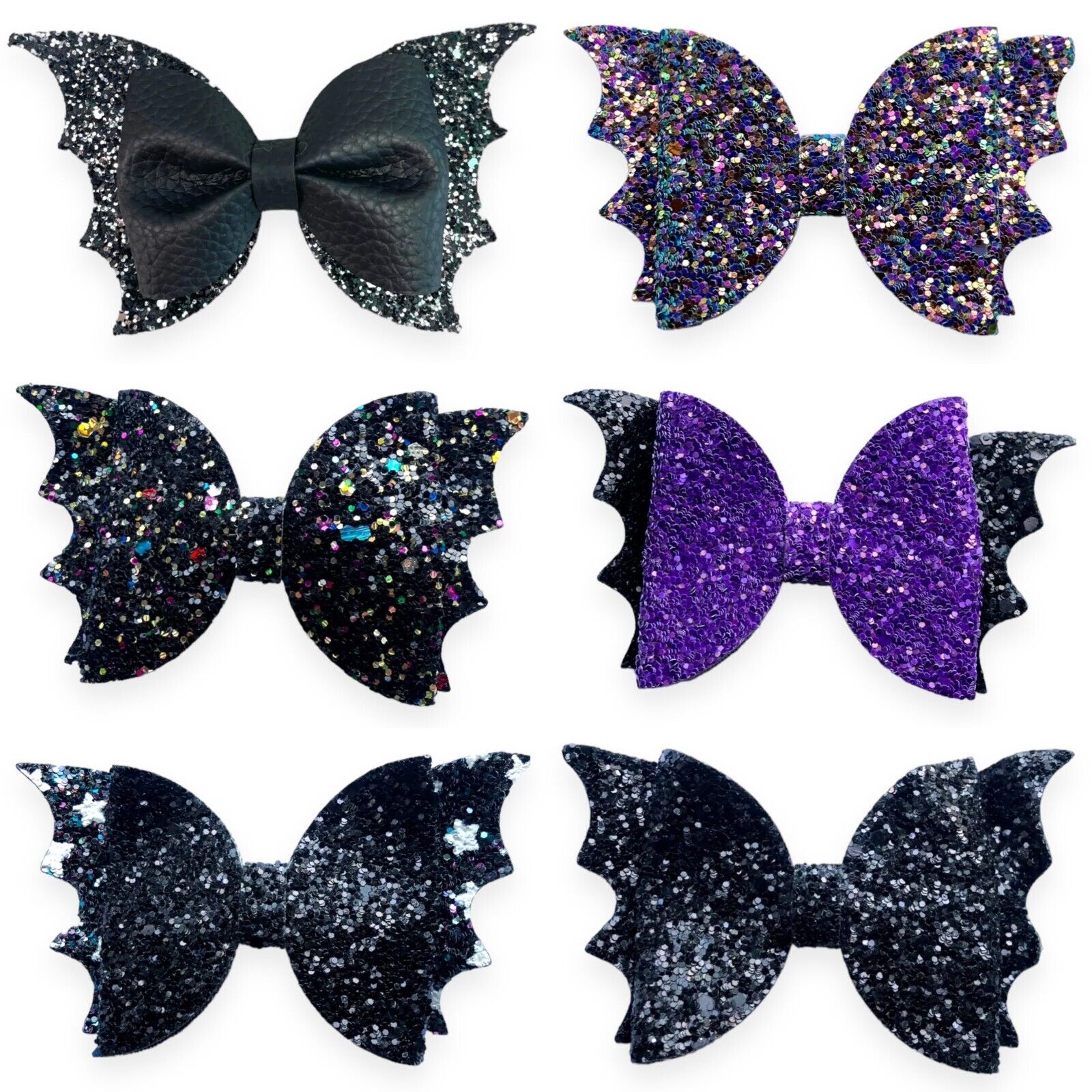 Bat Wing Halloween Hair Accessories, Bows Clips