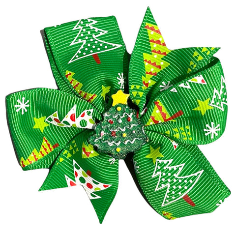 Christmas Hair Accessories, Bows, Slides Clips Xmas 3" Centre Embellishment