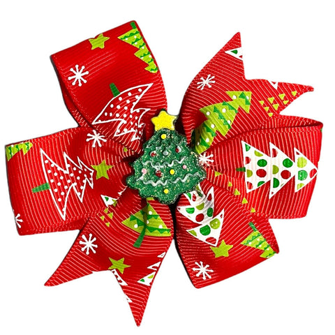 Christmas Hair Accessories, Bows, Slides Clips Xmas 3" Centre Embellishment