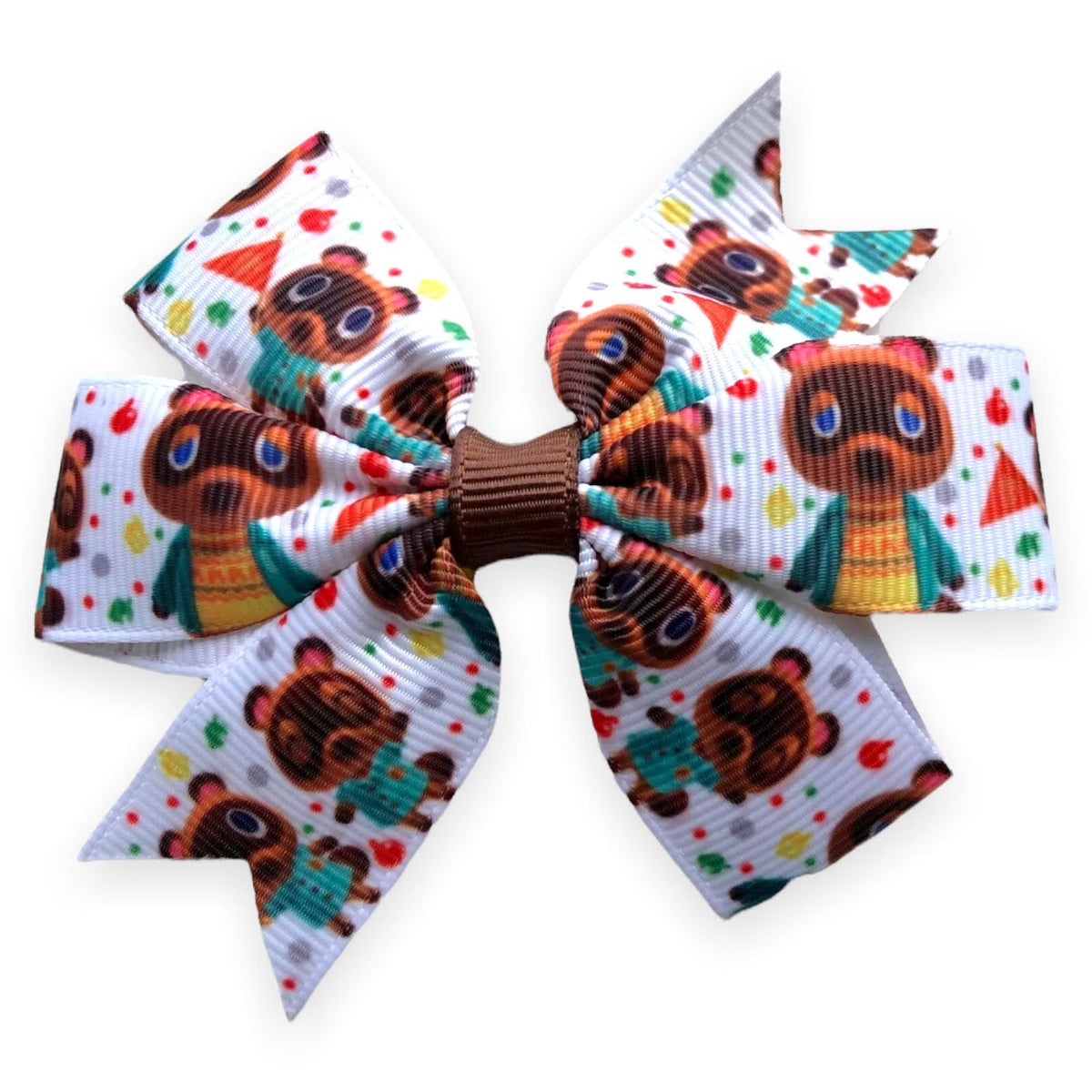 Animal Crossing Game Hair Bows Clips Slides 3" Bows