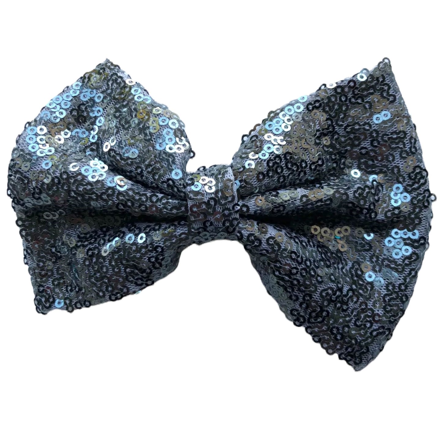 Big Sequin Hair Bows 5” With Clip Sparkly Glitter Sequins Hair Clips Slides - Lilium Kids