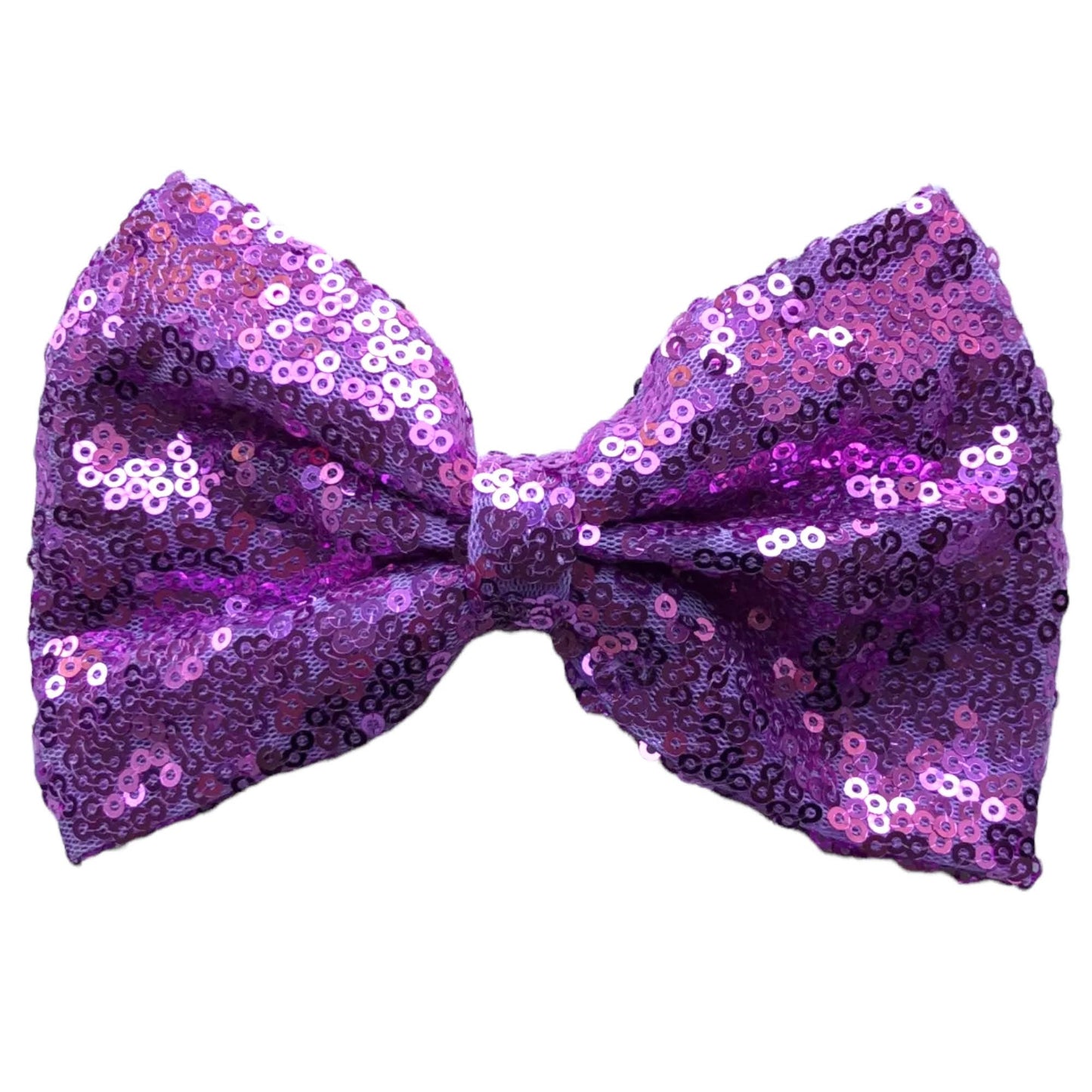 Big Sequin Hair Bows 5” With Clip Sparkly Glitter Sequins Hair Clips Slides - Lilium Kids