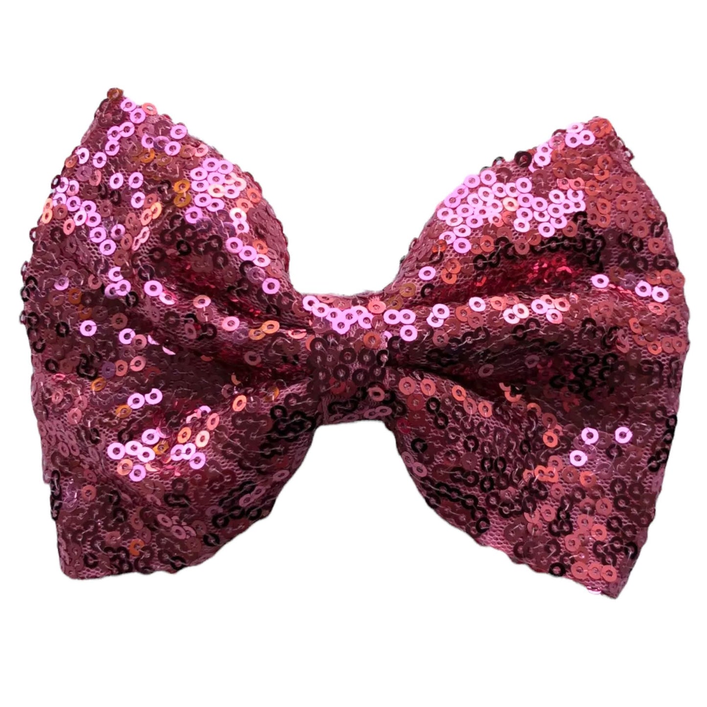 Big Sequin Hair Bows 5” With Clip Sparkly Glitter Sequins Hair Clips Slides - Lilium Kids