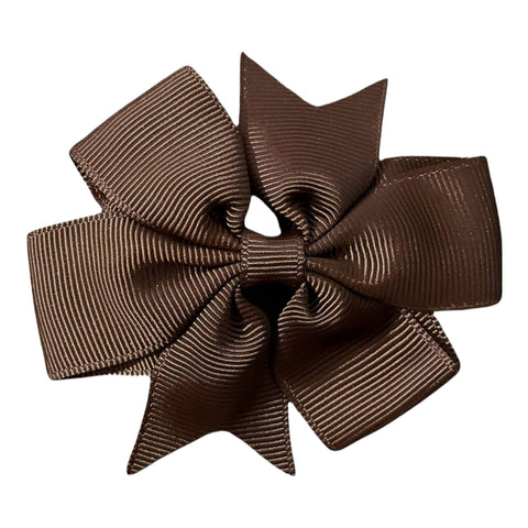 Colourful Hair Bows Clips Slides 3" Pinwheel Handmade School Crocodile Clip - Singles