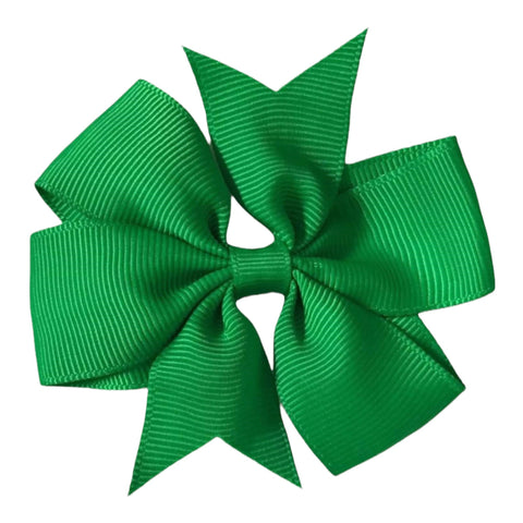 Colourful Hair Bows Clips Slides 3" Pinwheel Handmade School Crocodile Clip - Singles