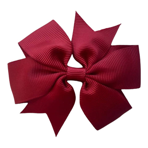 Colourful Hair Bows Clips Slides 3" Pinwheel Handmade School Crocodile Clip - Singles