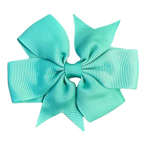 Colourful Hair Bows Clips Slides 3" Pinwheel Handmade School Crocodile Clip - Singles