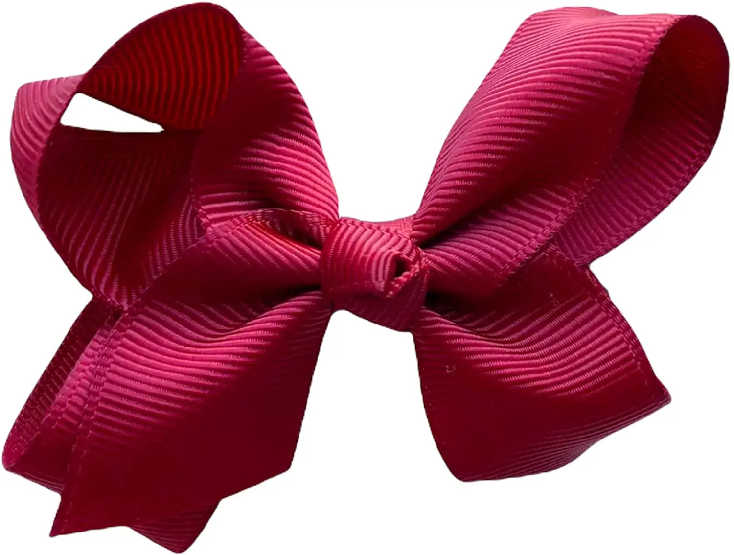 Hair Bow Knots 3" Inch Clips Slides Maroon/Burgundy - Lilium Kids