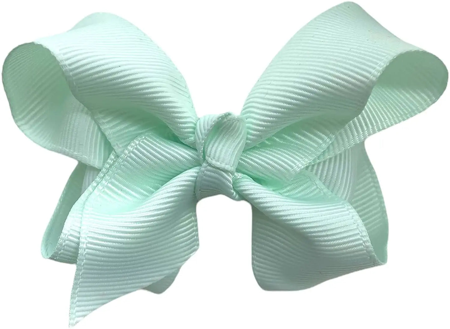 Hair Bow Knots 3" Inch Clips Slides Mint Green