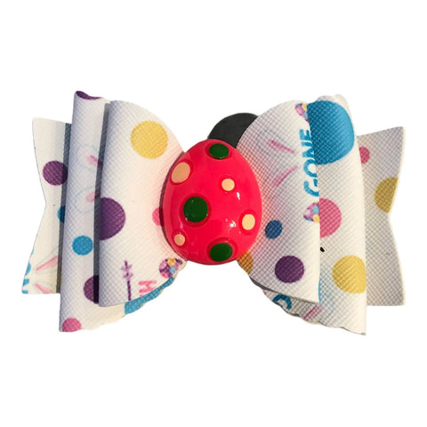 Hair Bows Clips Grips Easter Bunny Rabbit Ears Eggs Premium Hair Bows 3.5"