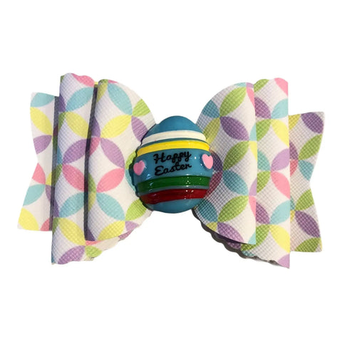 Hair Bows Clips Grips Easter Bunny Rabbit Ears Eggs Premium Hair Bows 3.5"