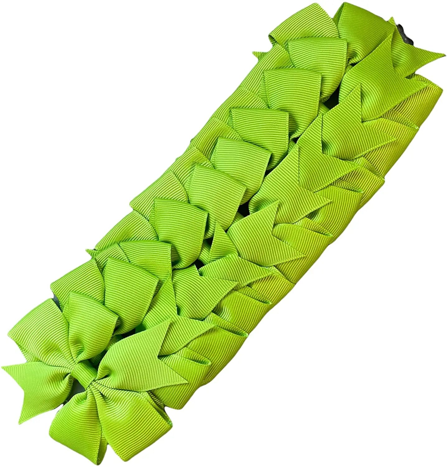 Hair Bows Clips Slides 3" inch Pinwheel Apple Green - Lilium Kids