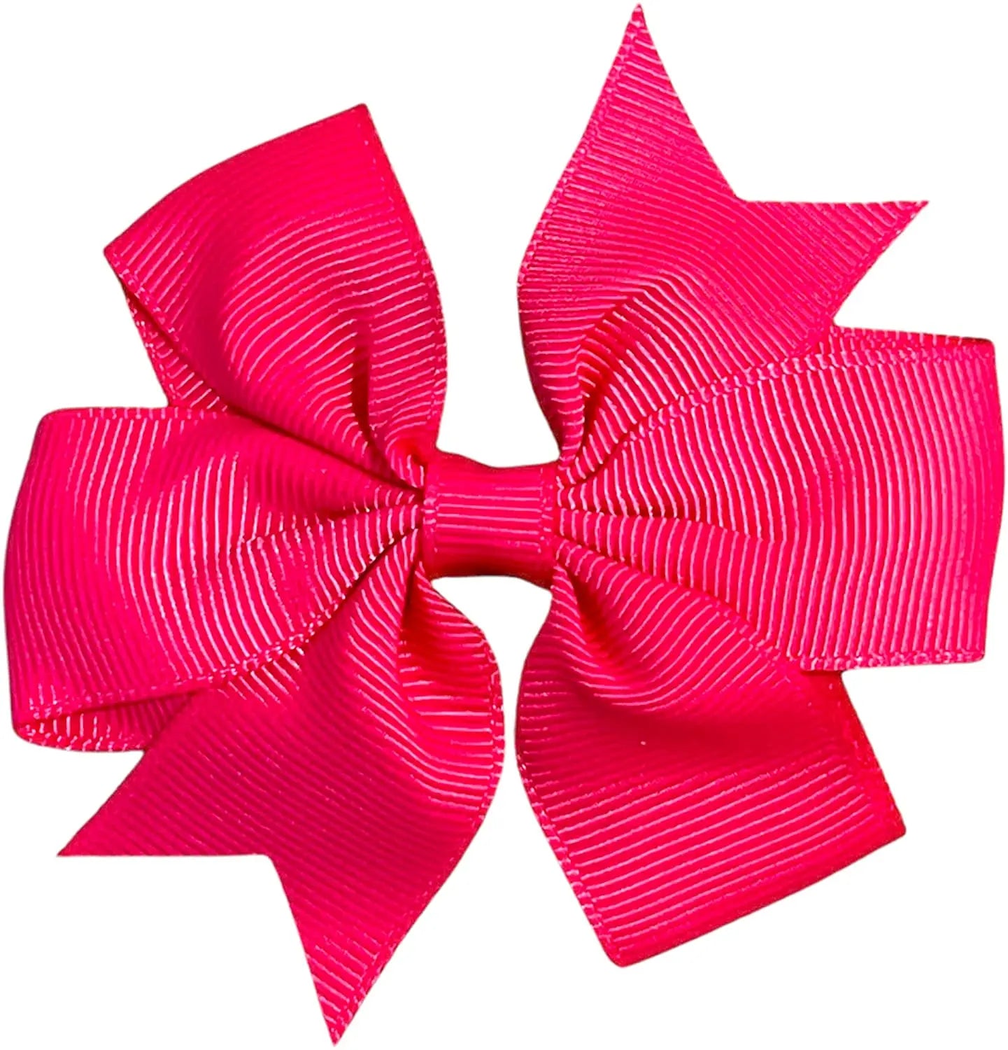 Hair Bows Clips Slides 3" inch Pinwheel Hot Pink - Lilium Kids