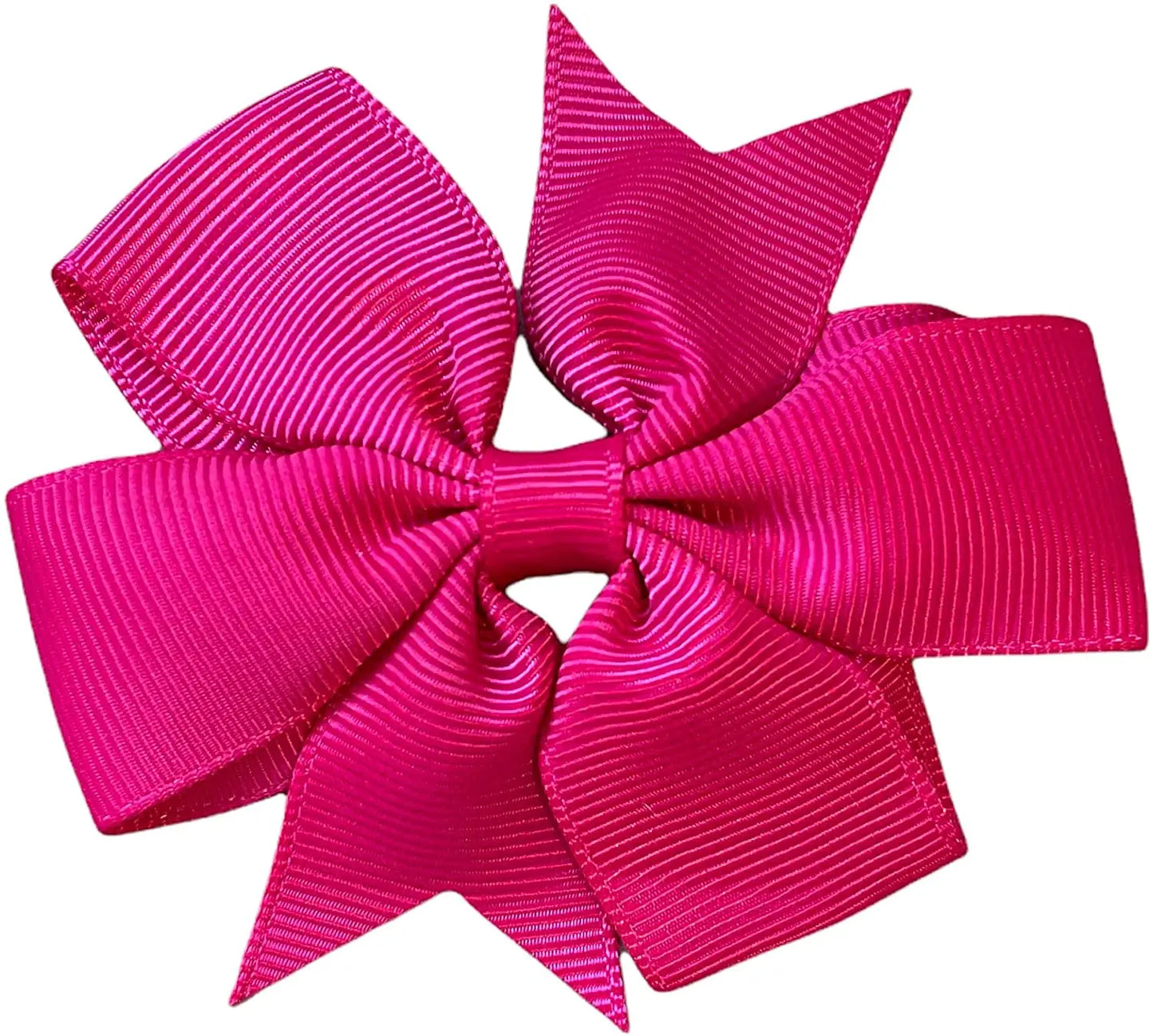 Hair Bows Clips Slides 3" inch Pinwheel Magenta - Lilium Kids