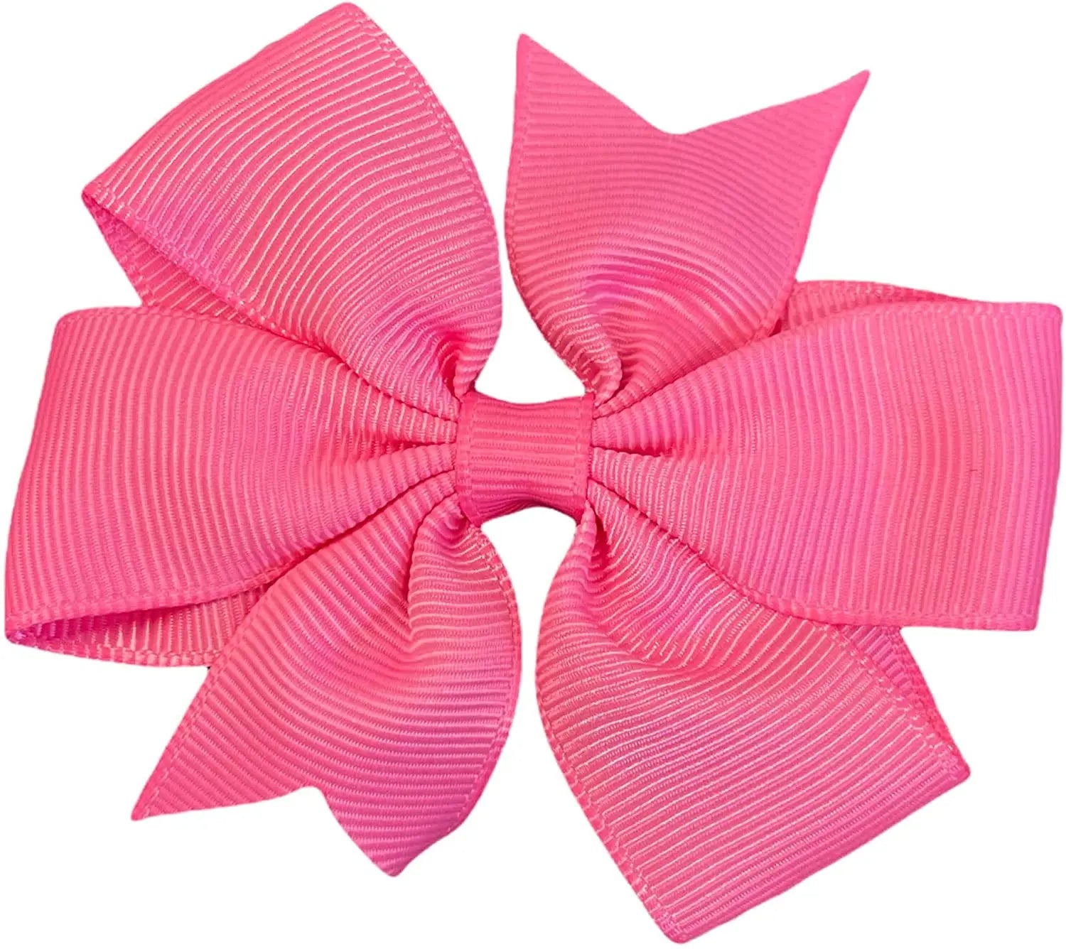 Hair Bows Clips Slides 3" inch Pinwheel Pink - Lilium Kids