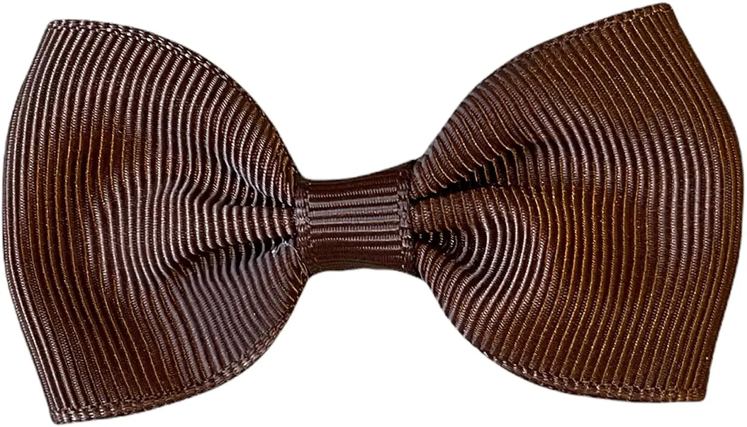 Hair Bows Clips Slides Grips 2.7" inch Solid Vibrant Dark Brown - Lilium Kids