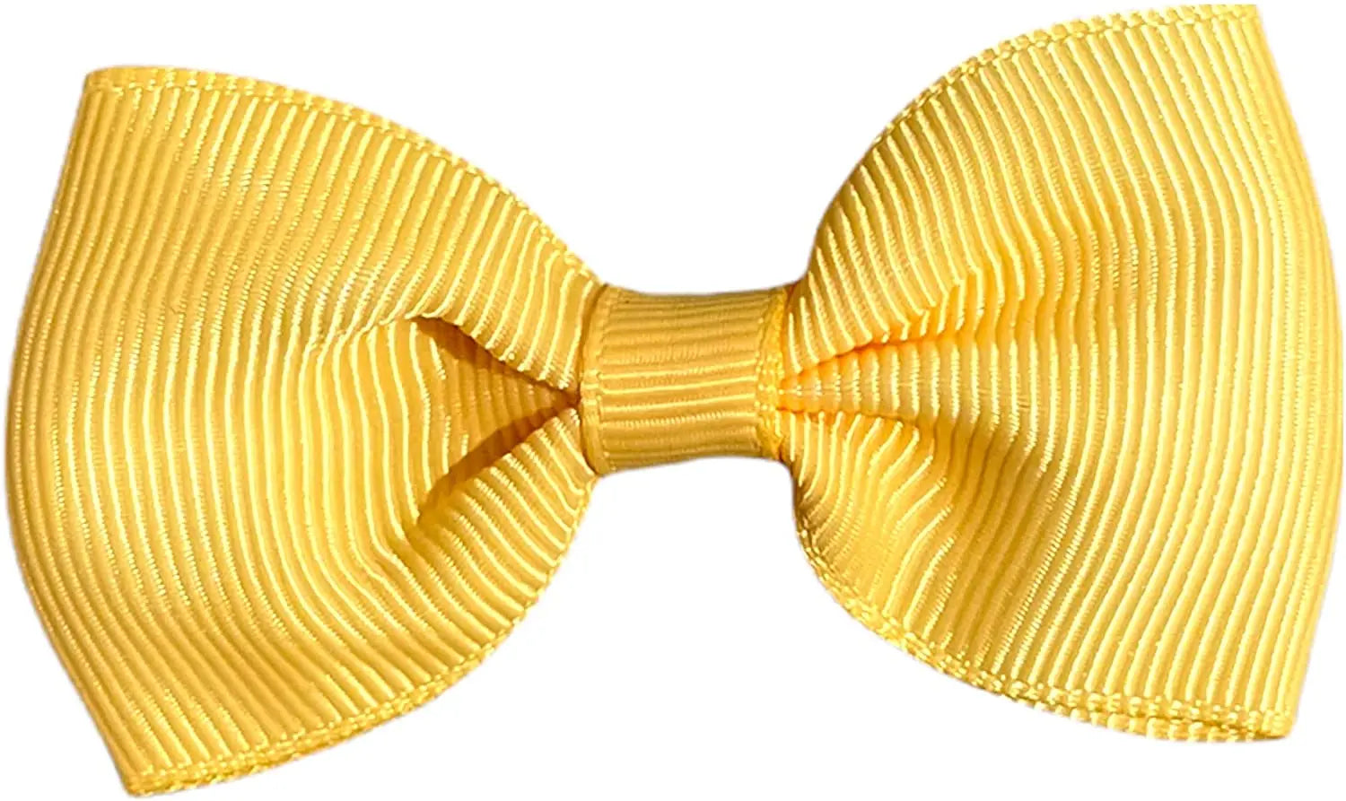 Hair Bows Clips Slides Grips 2.7" inch Solid Vibrant Gold/Yellow - Lilium Kids