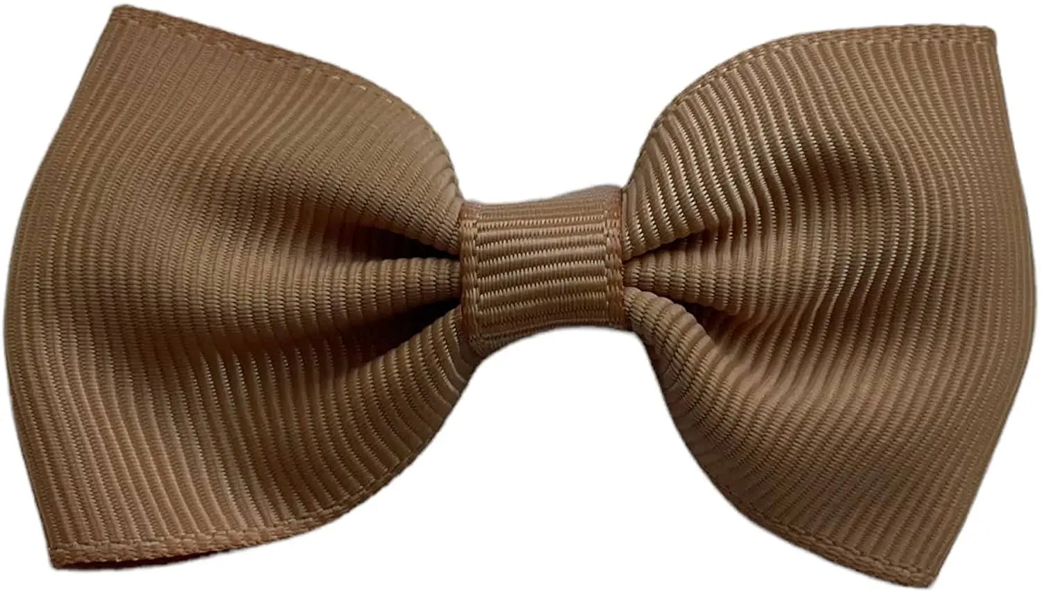 Hair Bows Clips Slides Grips 2.7" inch Solid Vibrant Light Brown - Lilium Kids