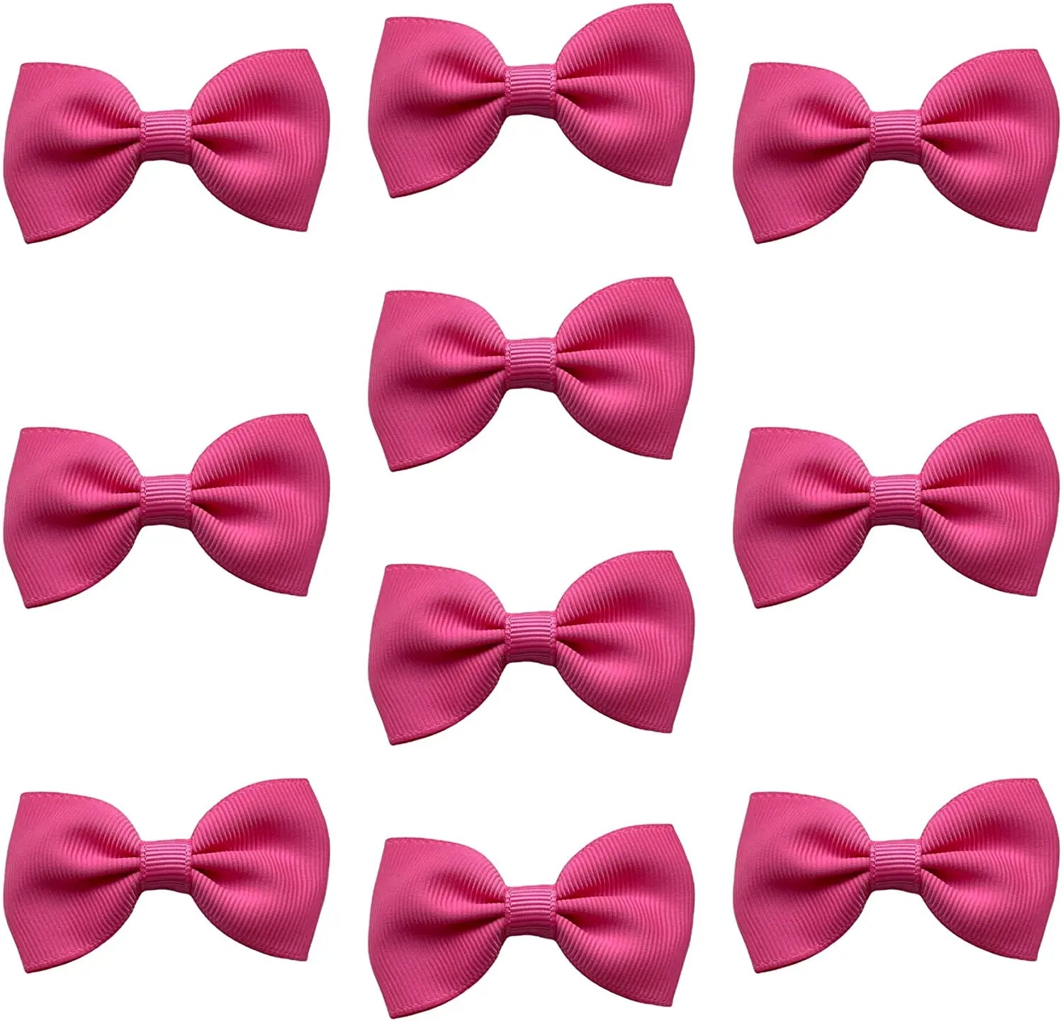 Hair Bows Clips Slides Grips 2.7" inch Solid Vibrant Light Salmon - Lilium Kids