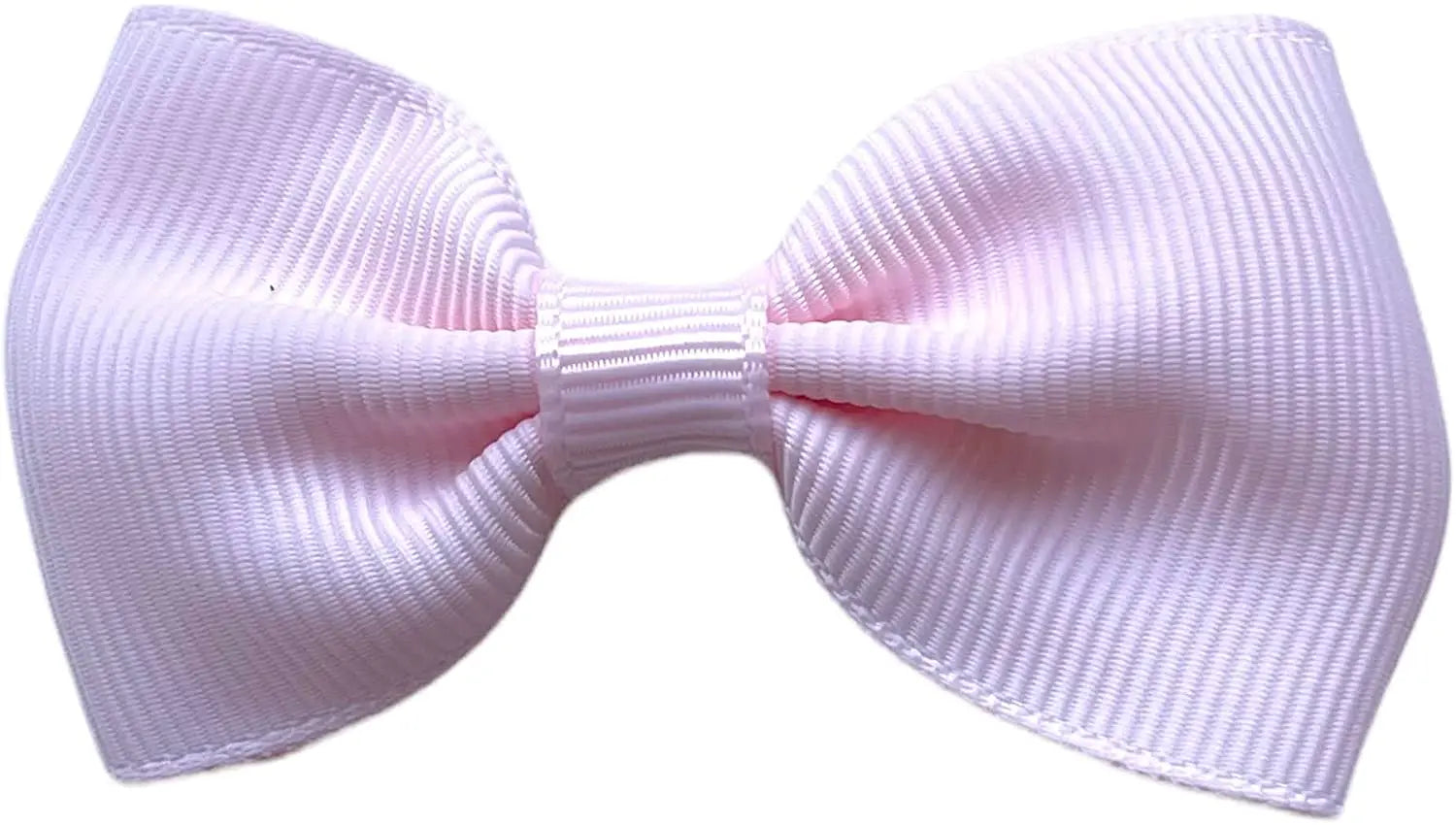 Hair Bows Clips Slides Grips 2.7" inch Solid Vibrant Pale Pink - Lilium Kids