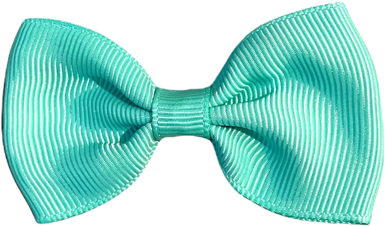 Hair Bows Clips Slides Grips 2.7" inch Solid Vibrant Turquoise - Lilium Kids