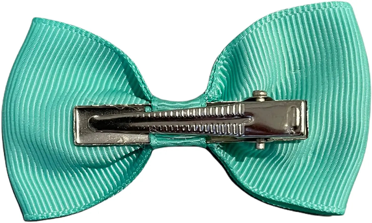 Hair Bows Clips Slides Grips 2.7" inch Solid Vibrant Turquoise - Lilium Kids