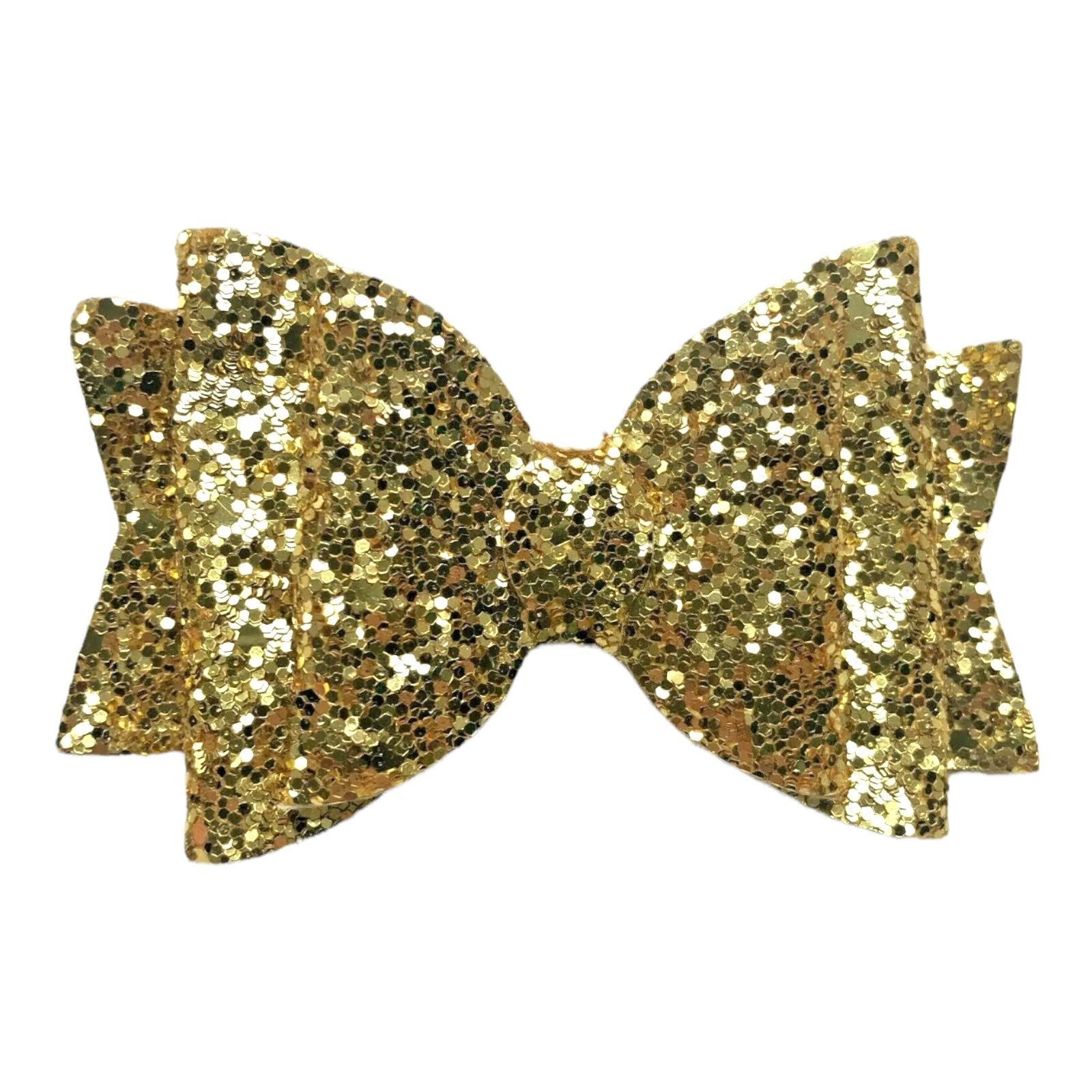 Handmade Glitter Hair Bows Clips Premium Large Sparkly Shimmer Glitter - 3.5