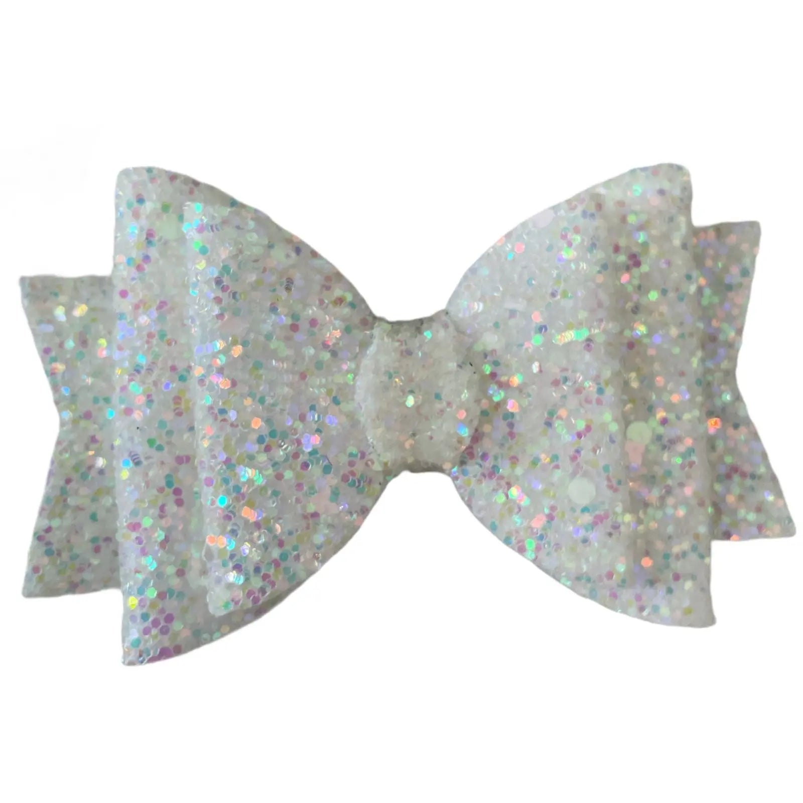 Handmade Glitter Hair Bows Clips Premium Large Sparkly Shimmer Glitter - 3.5