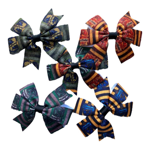 Harry Potter Hair Bows - Hogwarts, Gryffindor, Slytherin, Ravenclaw, Hufflepuff