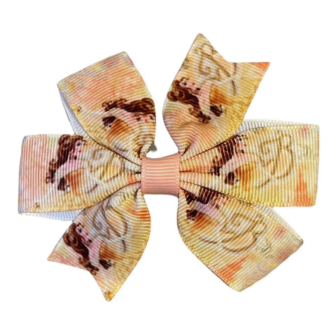 Princess Disney Hair Bows Clips Slides 3" Bows Belle Aurora Cinderella Tiana