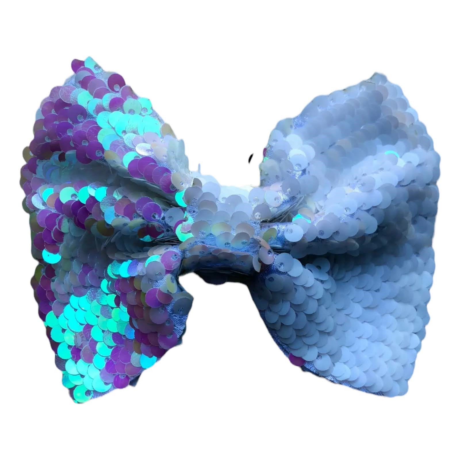 Reversible Sequin (Mermaid) Hair Bows Big 5