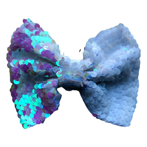 Reversible Sequin (Mermaid) Hair Bows Big 5" Inch